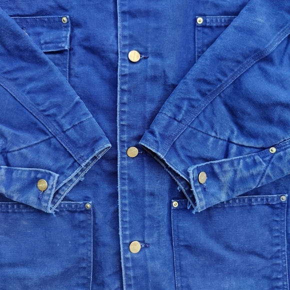 Carhartt Vintage J97 Detroit Jacket Chore Coat Navy Blue Men's Size 5XL - Picture 12 of 14